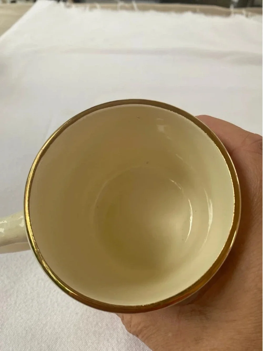 Vintage White Ceramic Coffee Mug “The Big Apple” NYC